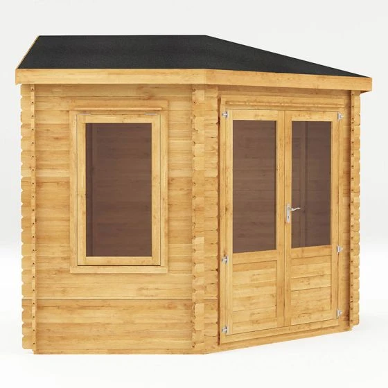 Mercia 3m X 3m Corner Log Cabin (44mm) - Double Glazed - Image 8