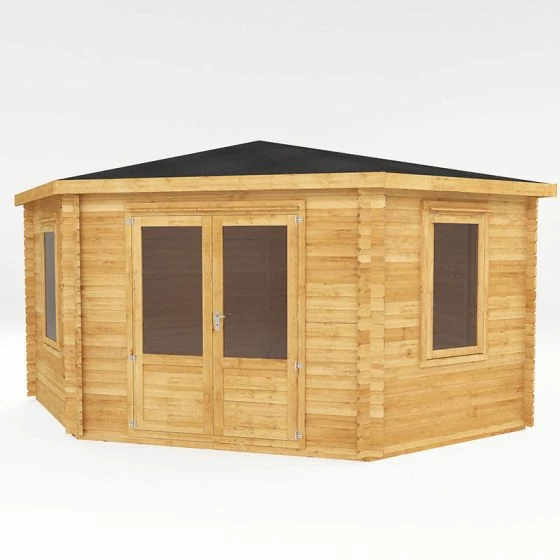 Mercia 4m X 4m Corner Log Cabin (44mm) - Double Glazed - Image 8