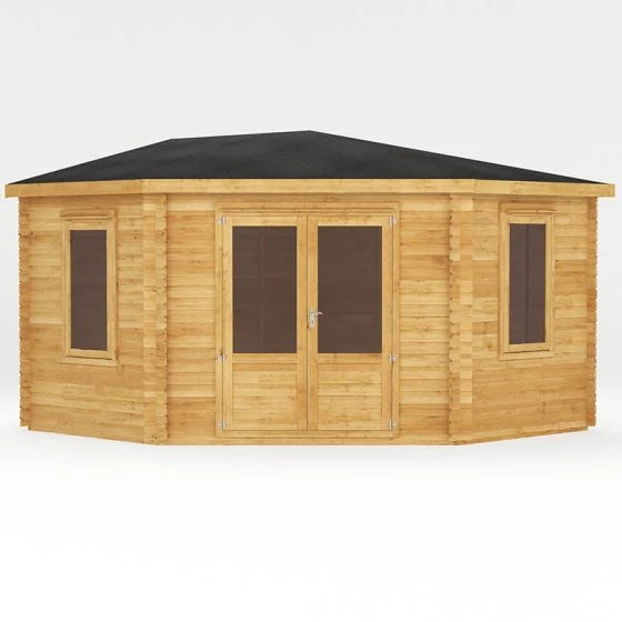 Mercia 4m X 4m Corner Log Cabin (44mm) - Double Glazed - Image 7