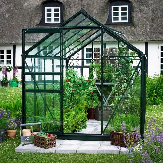 6'4 X 6'5 Green Frame Halls Popular 66 Small Greenhouse (1.93 X 1.95m) - Image 3