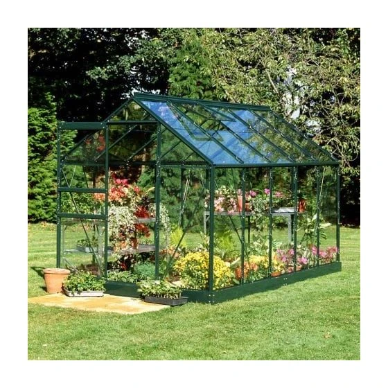 6'4 X 10'6 Green Frame Halls Popular 106 Greenhouse (1.93 X 3.19m)