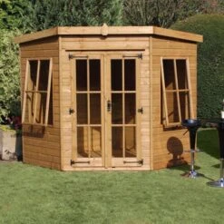 6' X 6' Traditional Stowe Corner Wooden Summer House