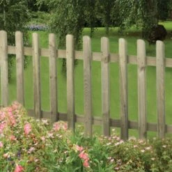 Forest 6' X 3' Pressure Treated Pale Picket Fence Panel (1.83m X 0.9m)