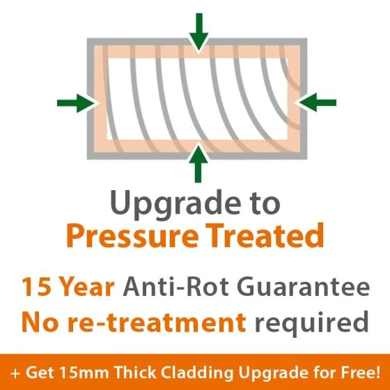 6' X 8' Traditional Broadway Wooden Summer House (1.83x2.44m) - Image 3