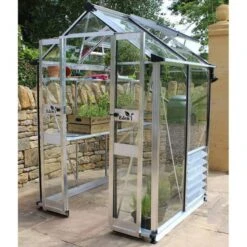 4' X 4' Halls Cotswold Birdlip Small Greenhouse With Toughened Glass (1.47m X 1.32m)