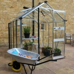 6' X 10' Halls Cotswold Burford Small Greenhouse With Toughened Glass (1.94m X 3.17m)