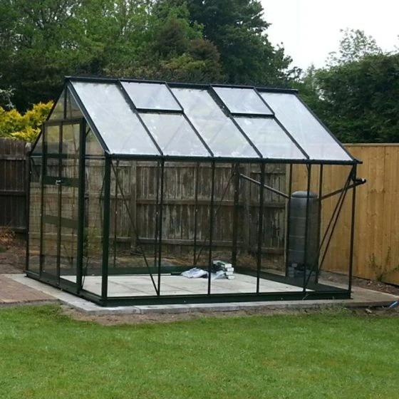 8' X 10' Halls Cotswold Blockley Greenhouse In Black With Toughened Glass (2.56m X 3.17m) - Image 4