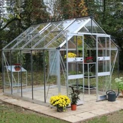 8' X 14' Halls Cotswold Blockley Greenhouse With Toughened Glass (2.56m X 4.41m)