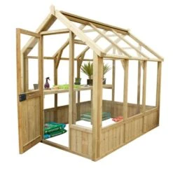 8'x6' Forest Vale Victorian Wooden Greenhouse (2.4x1.8m) - Installation Included