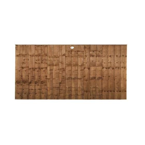 Forest 6' X 3' Brown Pressure Treated Vertical Closeboard Fence Panel (1.83m X 0.92m) - Image 3