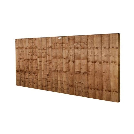Forest 6' X 3' Brown Pressure Treated Vertical Closeboard Fence Panel (1.83m X 0.92m) - Image 5