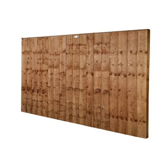 Forest 6' X 4' Brown Pressure Treated Vertical Closeboard Fence Panel (1.83m X 1.22m) - Image 5