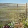 Forest 6' X 6' Pressure Treated Contemporary Slatted Fence Panel (1.8m X 1.8m)