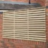 Forest 6' X 3' Pressure Treated Contemporary Double Slatted Fence Panel (1.8m X 0.91m)