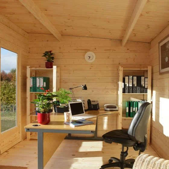 Forest Melbury 4m X 3m Log Cabin (34mm) - Single Glazed - Image 4