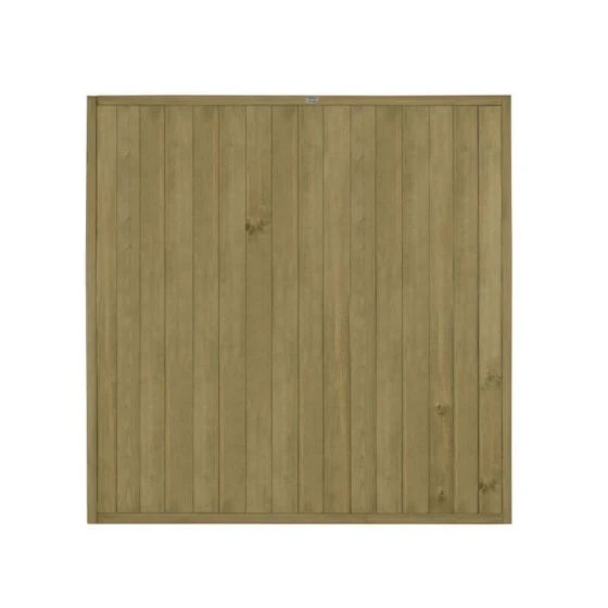 Forest 6' X 6' Pressure Treated Vertical Tongue And Groove Fence Panel (1.83m X 1.83m) - Image 4