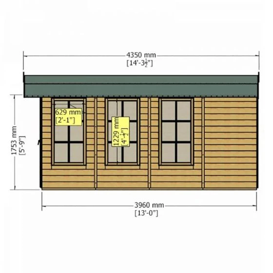 7' X 13' Shire Westminster Summer House (2.1m X 4.2m) - Image 6